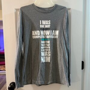 The Chosen Gray Long Sleeve Graphic Tee